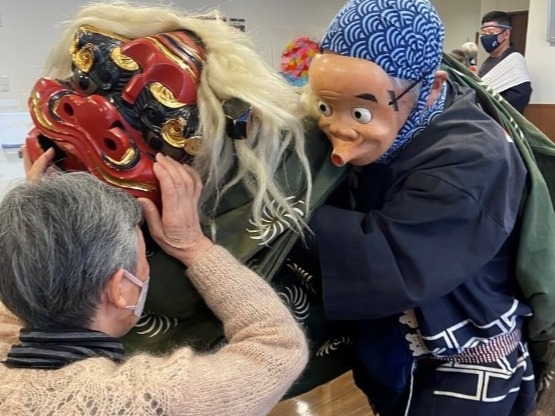 獅子舞が来てくれたお正月